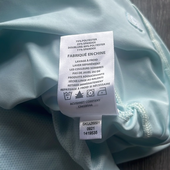 FootJoy Performance Layered Skirt ✧ Sky Blue ✧ Size L - Picture 11 of 11